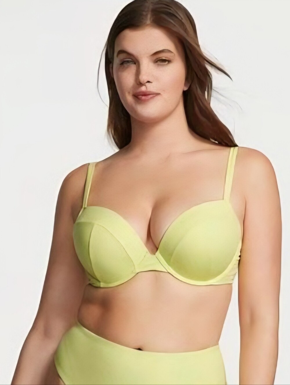 NWT Victoria's Secret Lime Citron Underwire Bikini Top, Womens 38DD